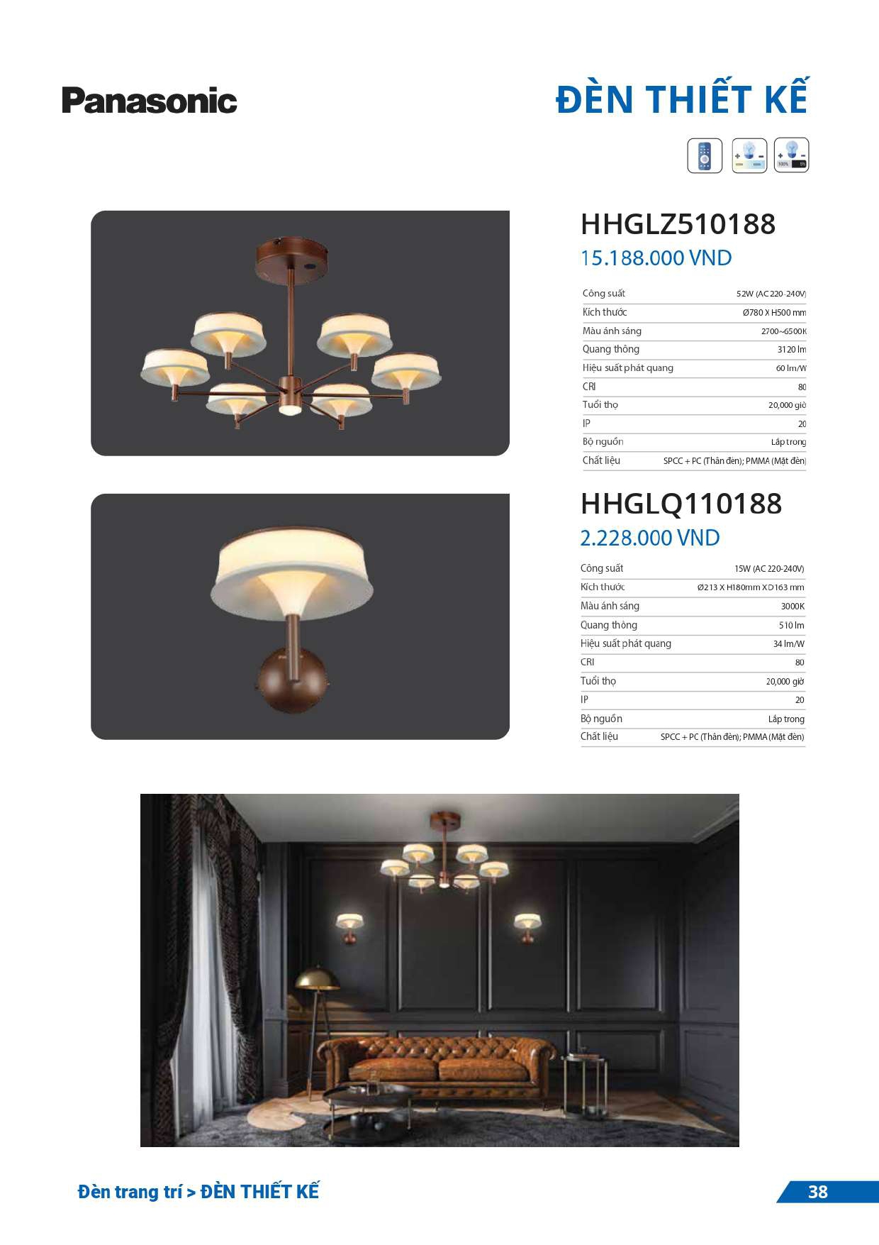 bảng giá đèn Panasonic mới nhất 